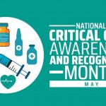 National Critical Care Awareness And Recognition Month Background Banner Or Poster Design Template Observed Every Year In May Vector